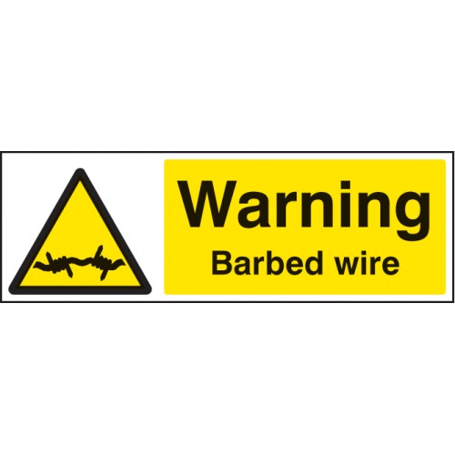 Warning - Barbed Wire