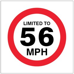 Limited to 56mph