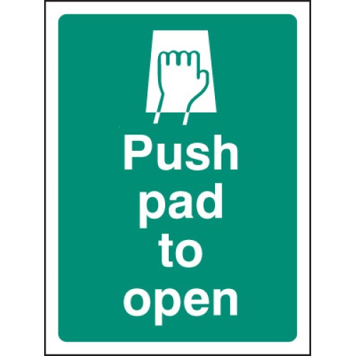 Push Pad to Open