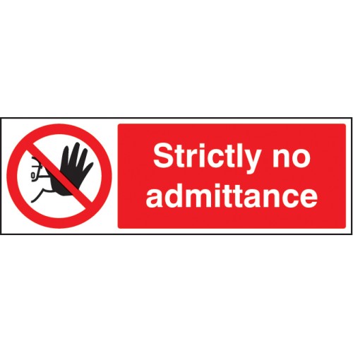 Strictly No Admittance