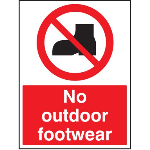 No Outdoor Footwear