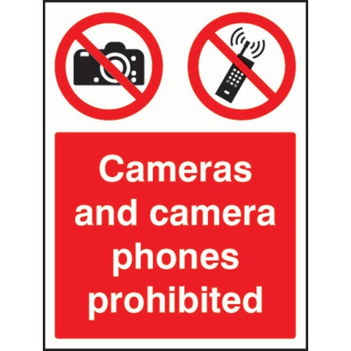 Cameras and Camera Phones Prohibited