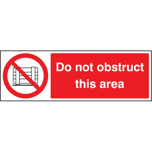 Do Not Obstruct this Area