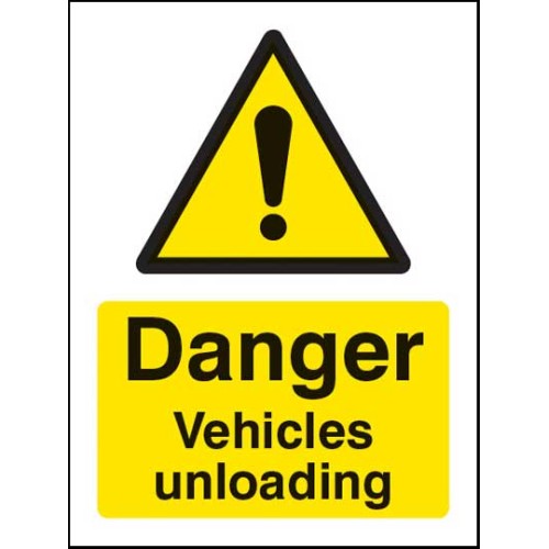 Danger - Vehicles Unloading