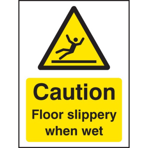 Caution - Floor Slippery When Wet