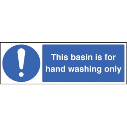 This Basin Is for Hand Washing Only