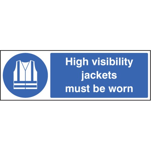 High Visibility Jackets Must be Worn