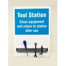 Tool Station Shadow Board with 360mm Magnetic Rail