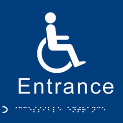 Braille - Disabled Entrance