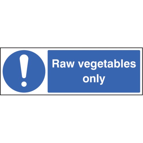 Raw Vegetables Only