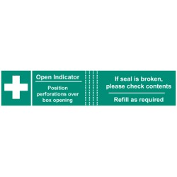 First Aid Box Tamper Labels (Pack of 50)