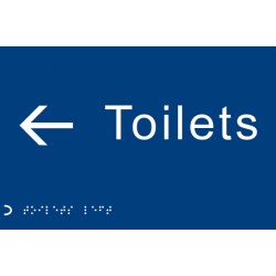 Braille - Toilets - Arrow Left