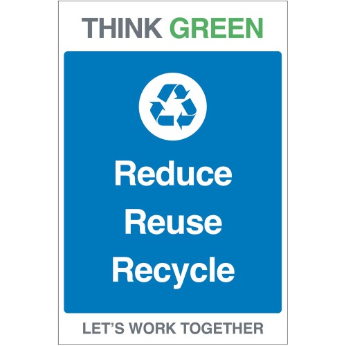 Think Green - Reduce - Reuse - Recycle