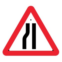 Re-Flex Sign - Road Narrowing Left