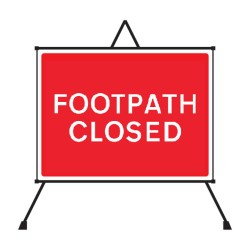 Footpath Closed Reflective Fold Up Sign