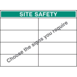 Custom Site Safety Board - Select 8 Messages