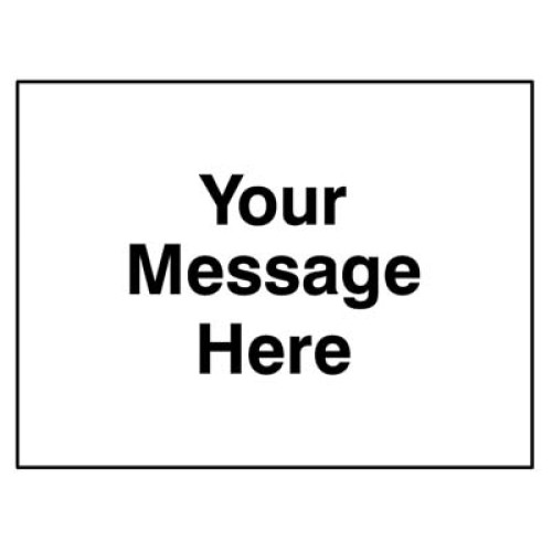 Your Message Here - Class RA1 - Rectangle - Temporary