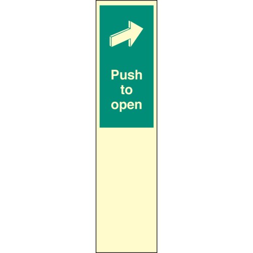 Door Plate - Push to Open