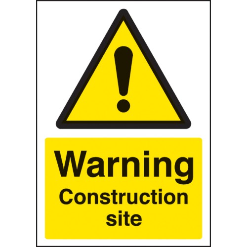 A4 Warning - Construction Site