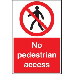 No Pedestrian Access - Floor Graphic