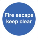 Fire Escape Keep Clear