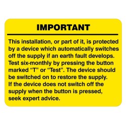 RCD Test - Labels