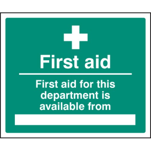 First Aid for Department Available From