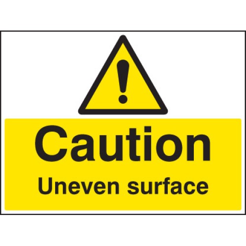 Caution - Uneven Surface